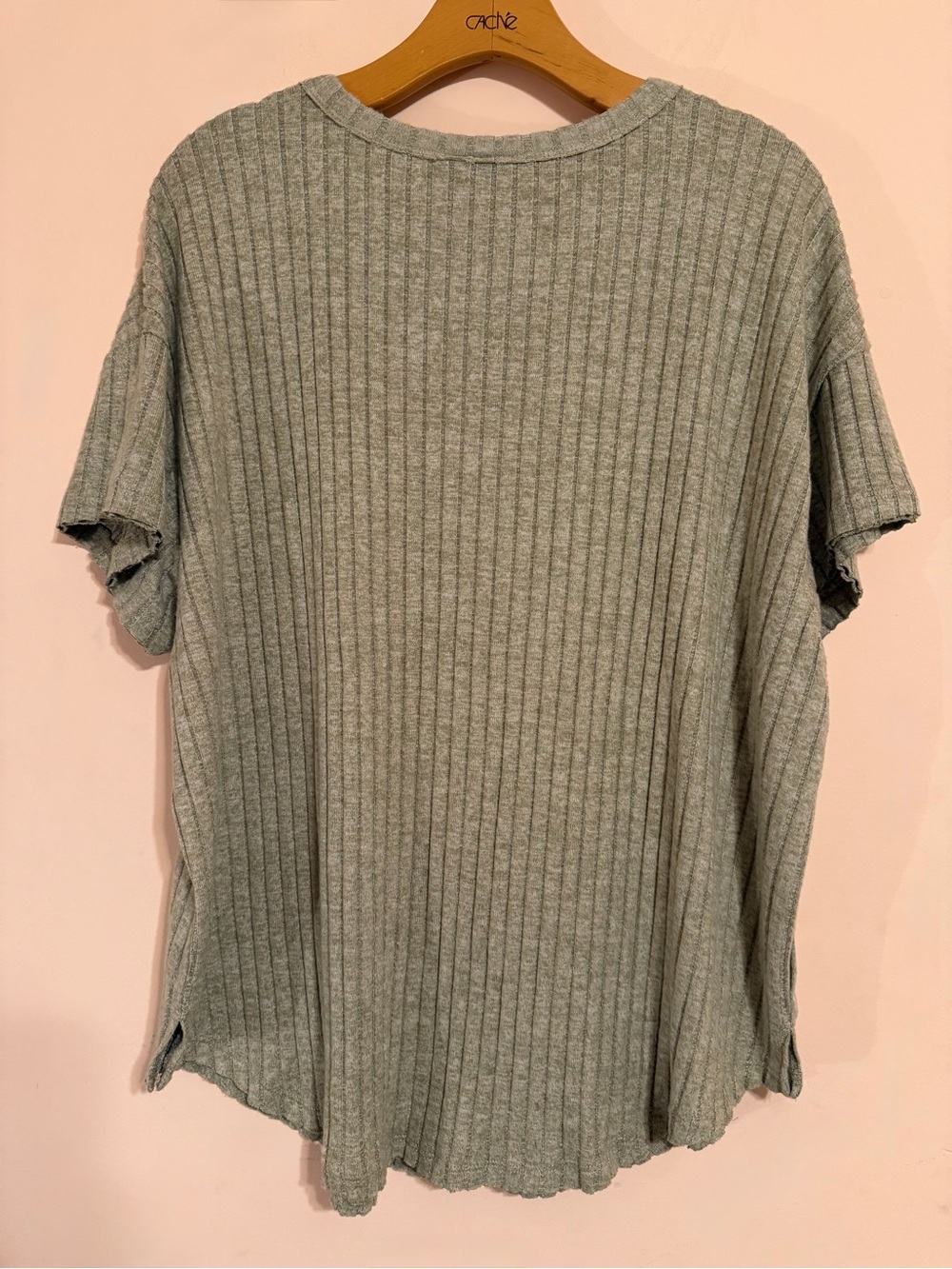 Sage Green Ribbed Top - Picture 7 of 9
